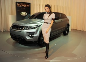 Design collaboration with Victoria Beckham for Land Rover's Evoque Special Edition