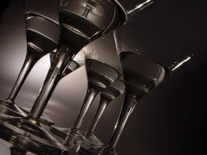 Birthday Card - cocktail glasses